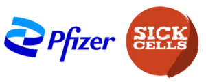 Pfizer and Sick Cells Logos