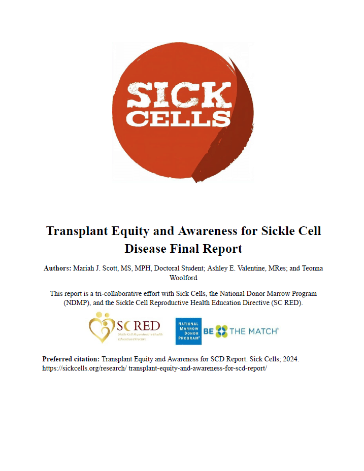 Bone Marrow Transplant And Sickle Cell Disease Transplant Equity and Awareness for Sickle Cell Disease - Sick Cells